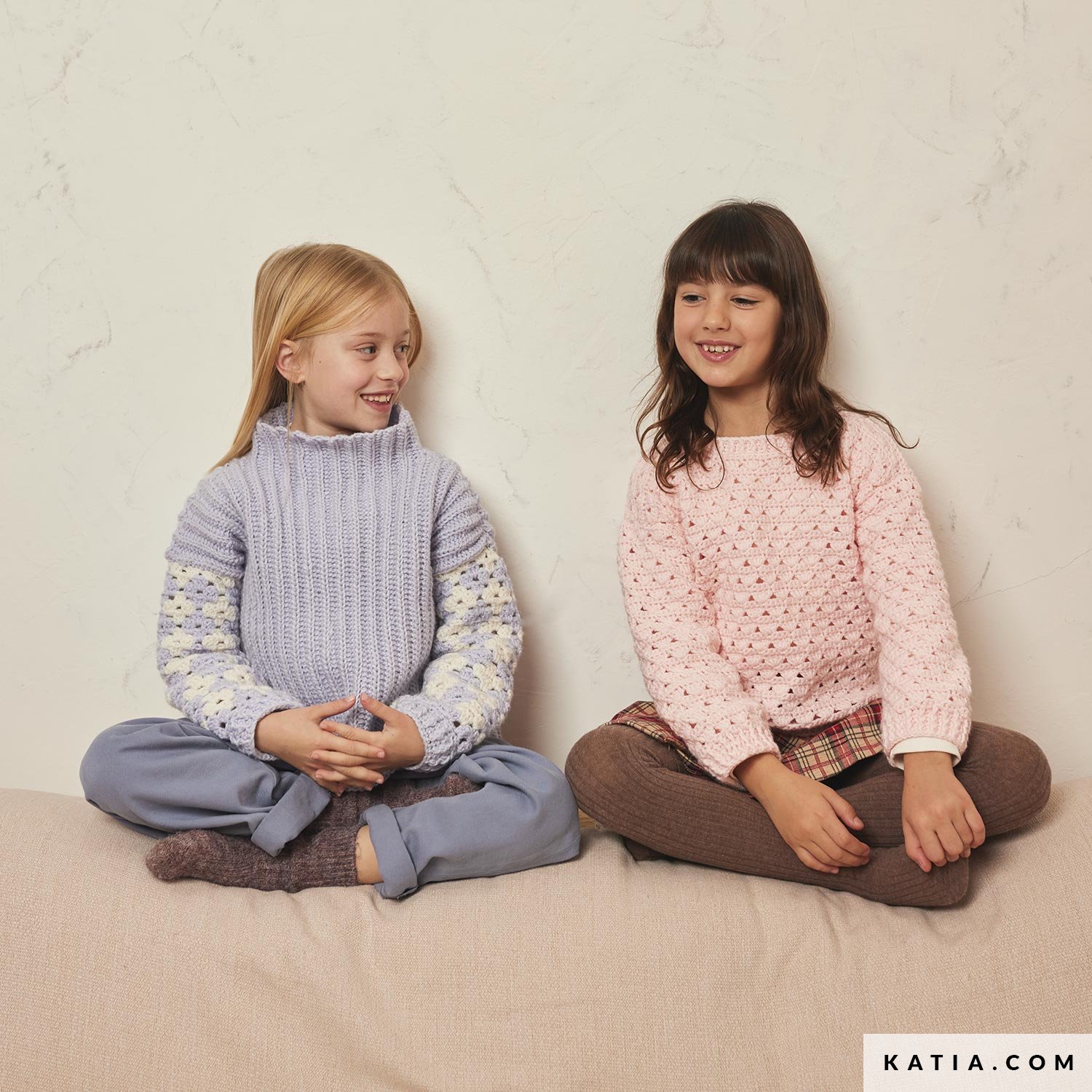 Pull Fille Primark 11-12 Ans - Gris Acrylique Avec Dentelle - Manches Longues