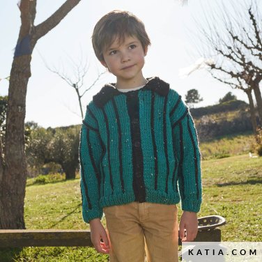 patroon breien haken kinderen jas herfst winter katia 7921 19 p