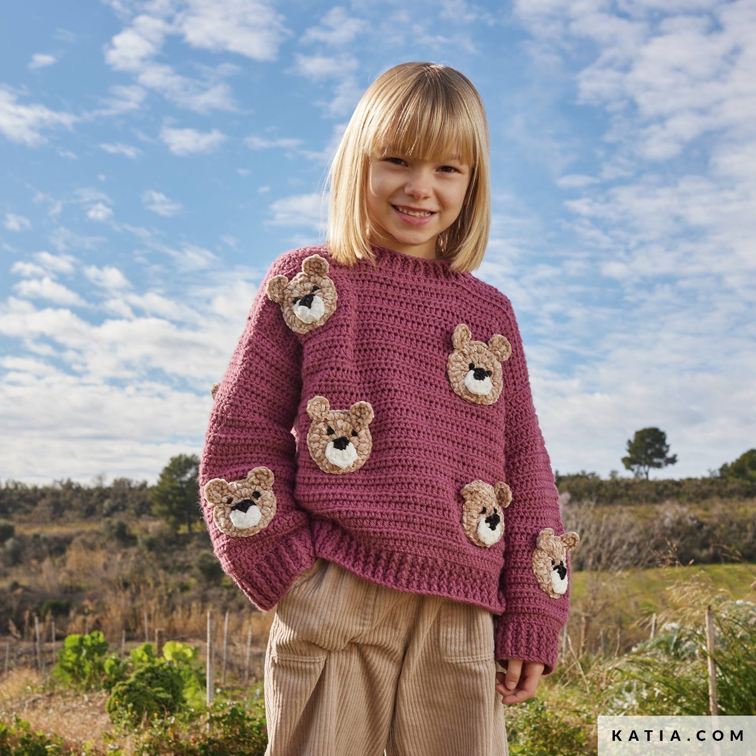 Sweater - Kids - Autumn / Winter - models & patterns | Katia.com