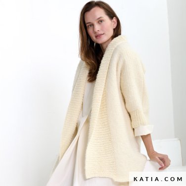 patroon breien haken dames jas herfst winter katia 7922 11 p