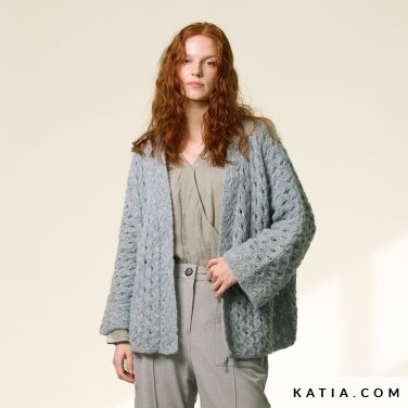 patroon breien haken dames jas herfst winter katia 7922 27 p