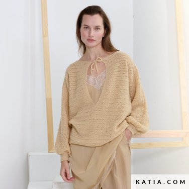patroon breien haken dames trui herfst winter katia 7922 10 p