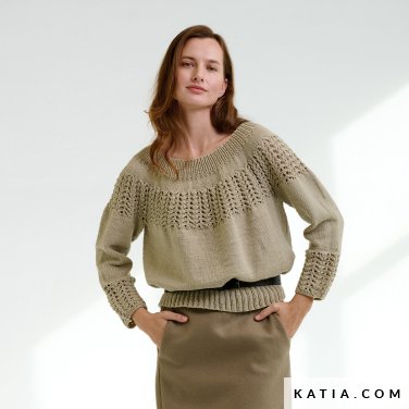 patroon breien haken dames trui herfst winter katia 7922 12 p
