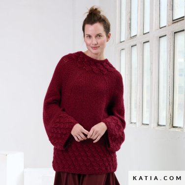 patroon breien haken dames trui herfst winter katia 7922 18 p