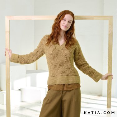 patroon breien haken dames trui herfst winter katia 7922 21 p