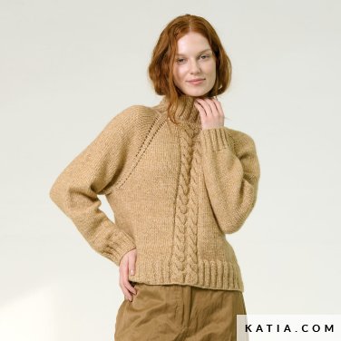 patroon breien haken dames trui herfst winter katia 7922 24 p