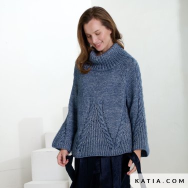 patroon breien haken dames trui herfst winter katia 7922 25 p
