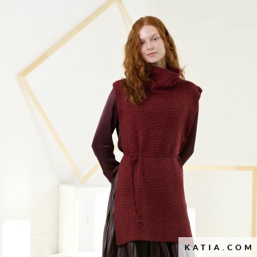 patroon breien haken dames vest herfst winter katia 7922 15 p