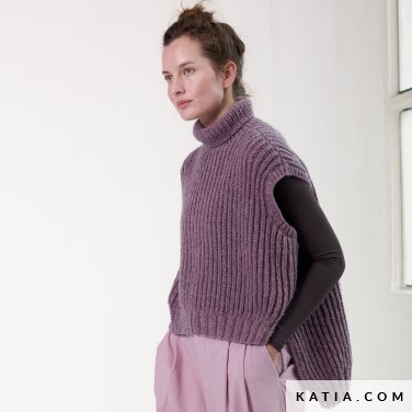 patroon breien haken dames vest herfst winter katia 7922 7 p