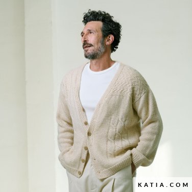 patroon breien haken heren jas herfst winter katia 7922 23 p