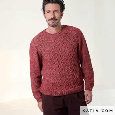 patroon breien haken heren trui herfst winter katia 7922 16 p