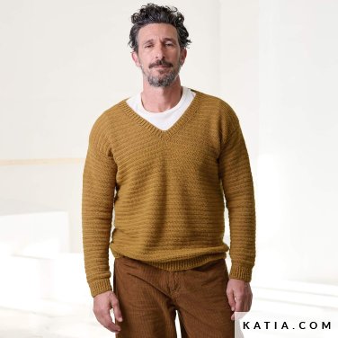patroon breien haken heren trui herfst winter katia 7922 20 p