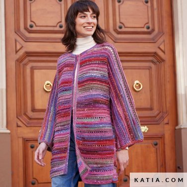 patroon breien haken dames jas herfst winter katia 7923 12 p