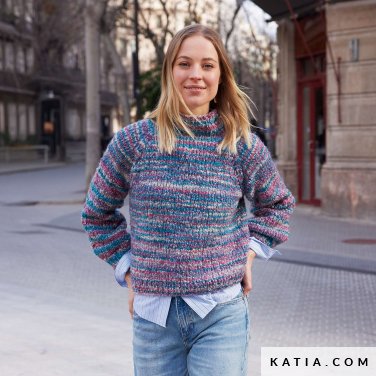 patroon breien haken dames trui herfst winter katia 7923 17 p