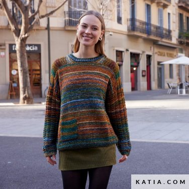 patroon breien haken dames trui herfst winter katia 7923 8 p