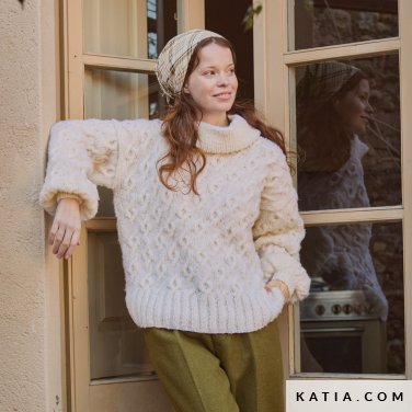 patroon breien haken dames trui herfst winter katia 7924 6 p