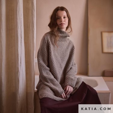 patroon breien haken dames trui herfst winter katia 7924 9 p