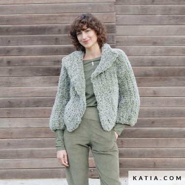 patroon breien haken dames jas herfst winter katia 7925 1 p