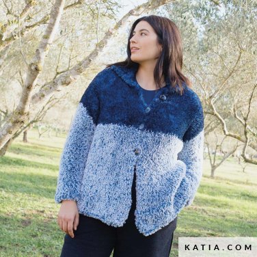 patroon breien haken dames jas herfst winter katia 7925 8 p