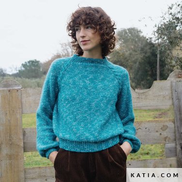 patroon breien haken dames trui herfst winter katia 7925 5 p