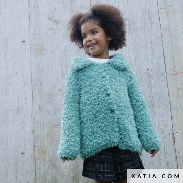 patroon breien haken kinderen jas herfst winter katia 7925 4 p