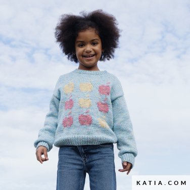 patroon breien haken kinderen trui herfst winter katia 7925 7 p