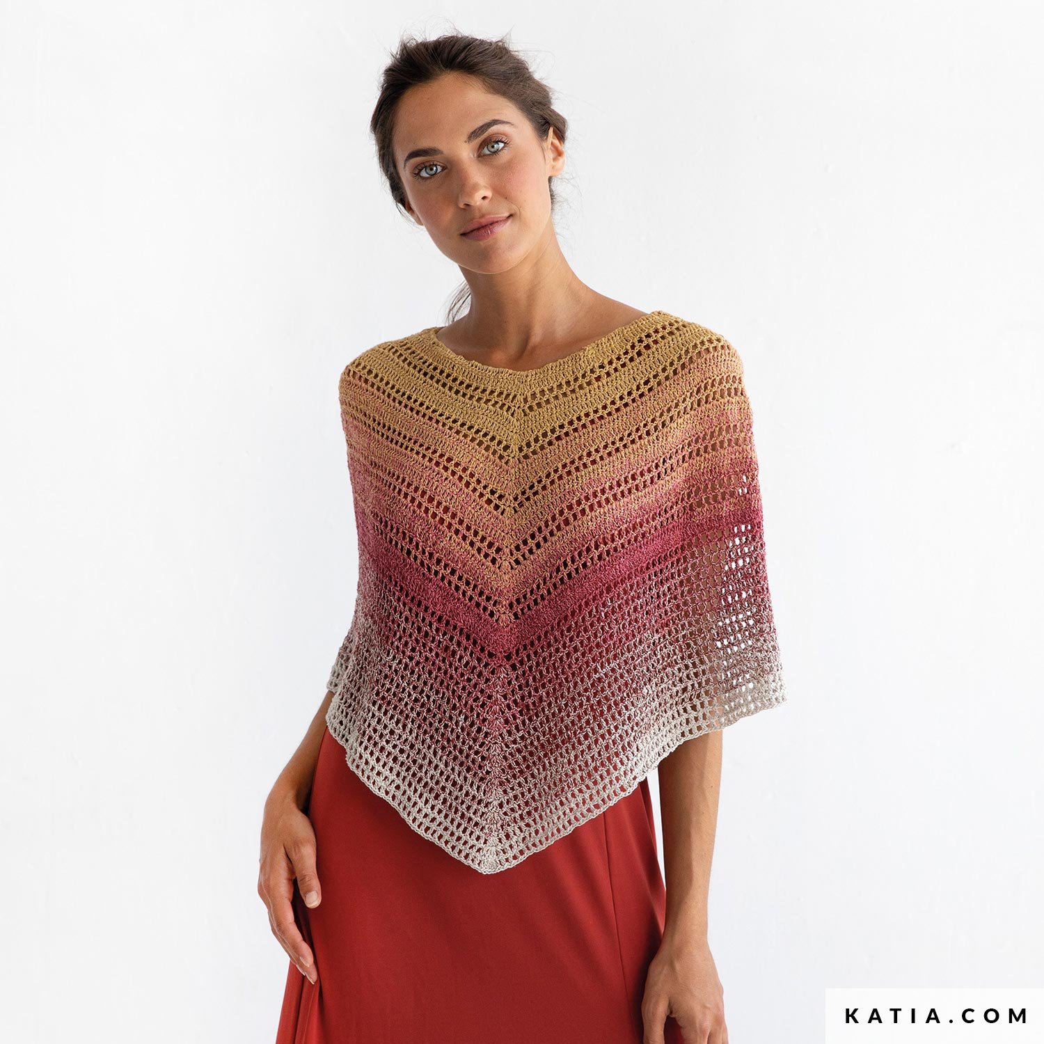 Poncho Mujer Primavera / Verano patrones