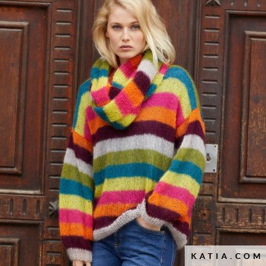 patroon breien haken dames set herfst winter katia 8032 466 p