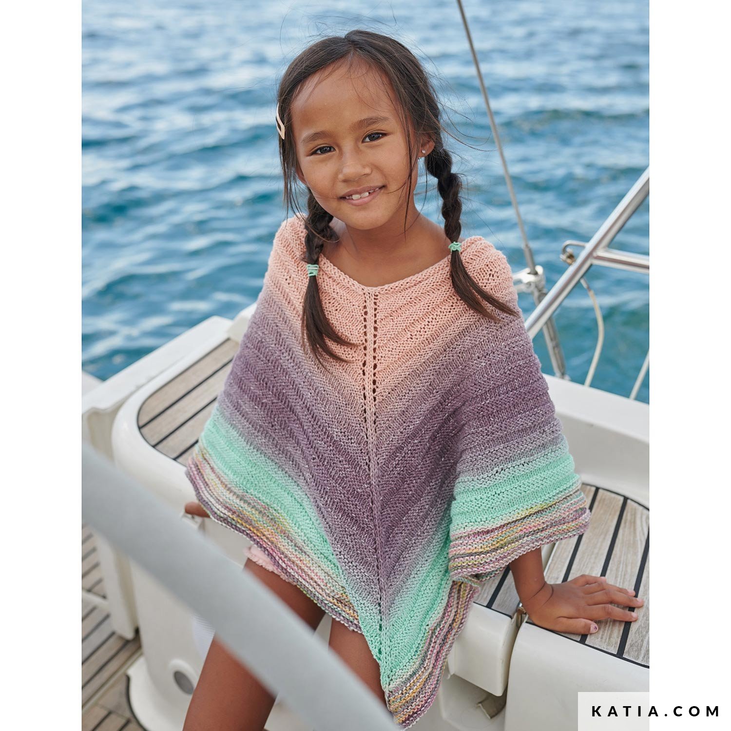 Poncho Enfant Printemps Ete Modeles Patrons Katia Com