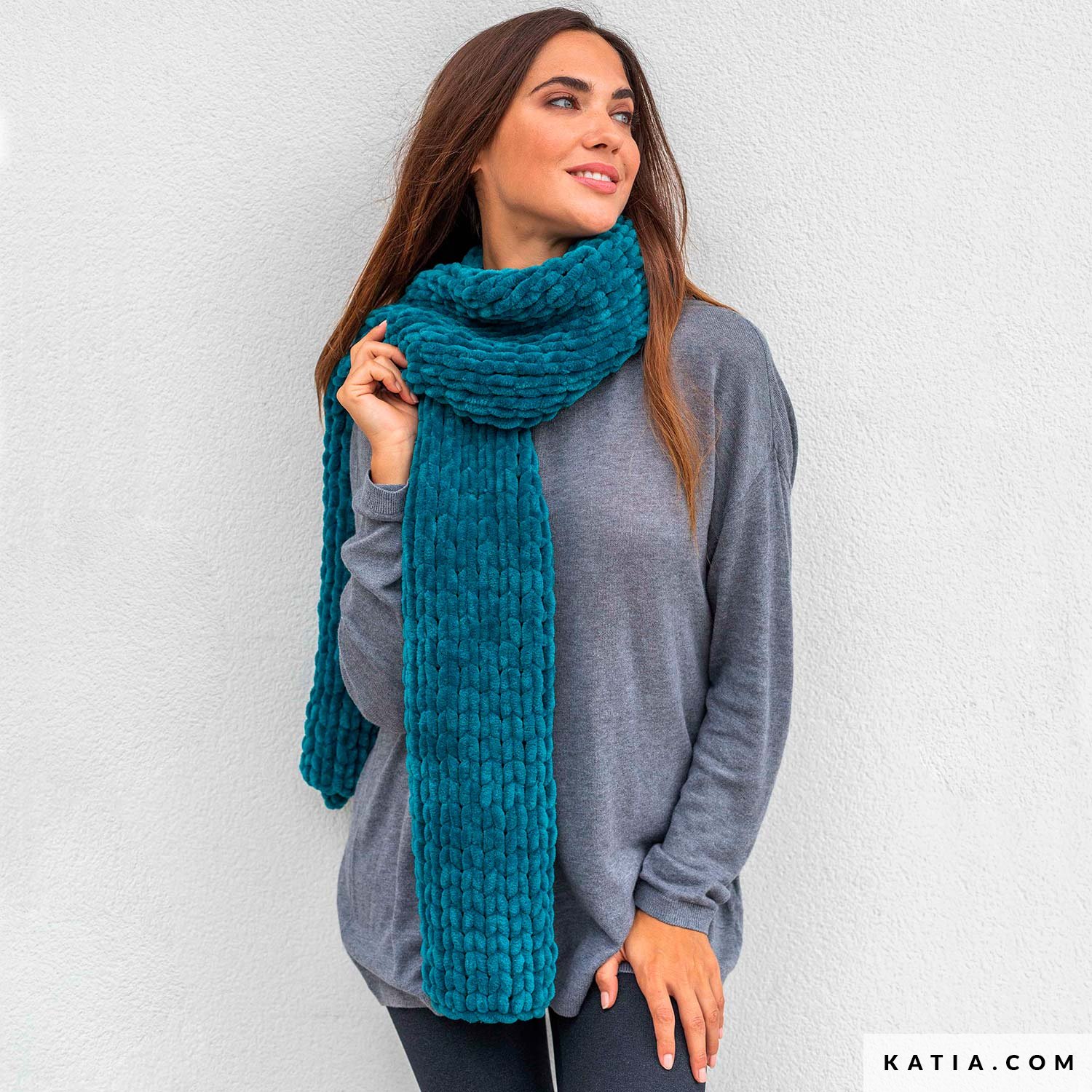Xifrika Écharpe Femme en Tricot Doux, Chaude, Élégante et