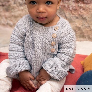 Verbetering Bruin Kenia Trui - Baby - Herfst / Winter - modellen & patronen | Katia.com