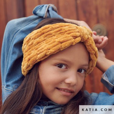 pattern knit crochet kids headband autumn winter katia 8034 345 p