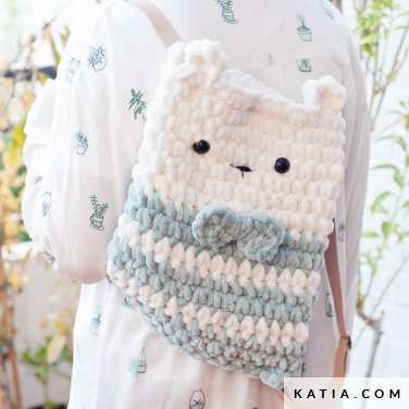 pattern knit crochet woman backpack autumn winter katia 8034 308 p