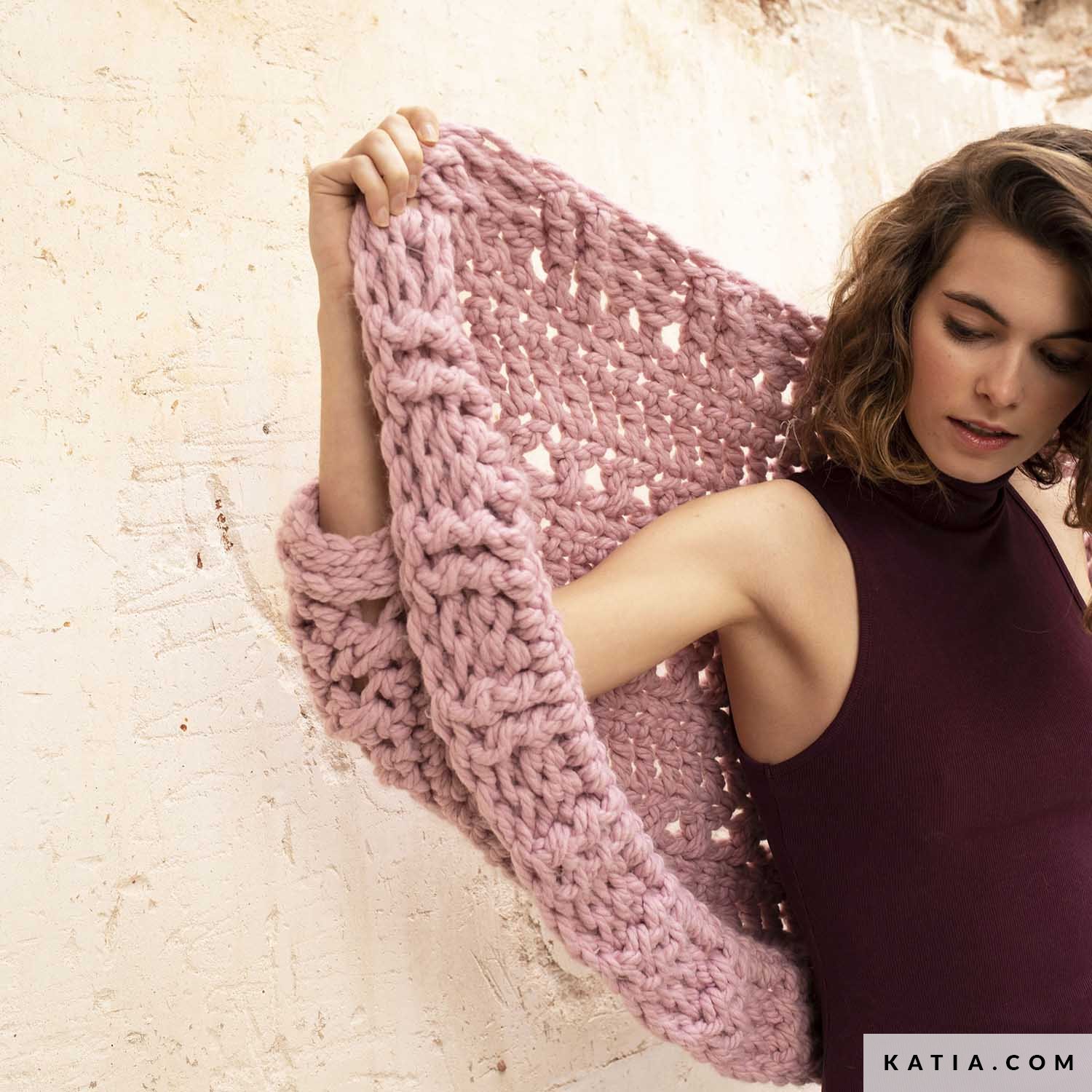 フォクシー Knit Parka Crochet Ladies Womens PDF Crochet Pattern Long Granny Square Hooded