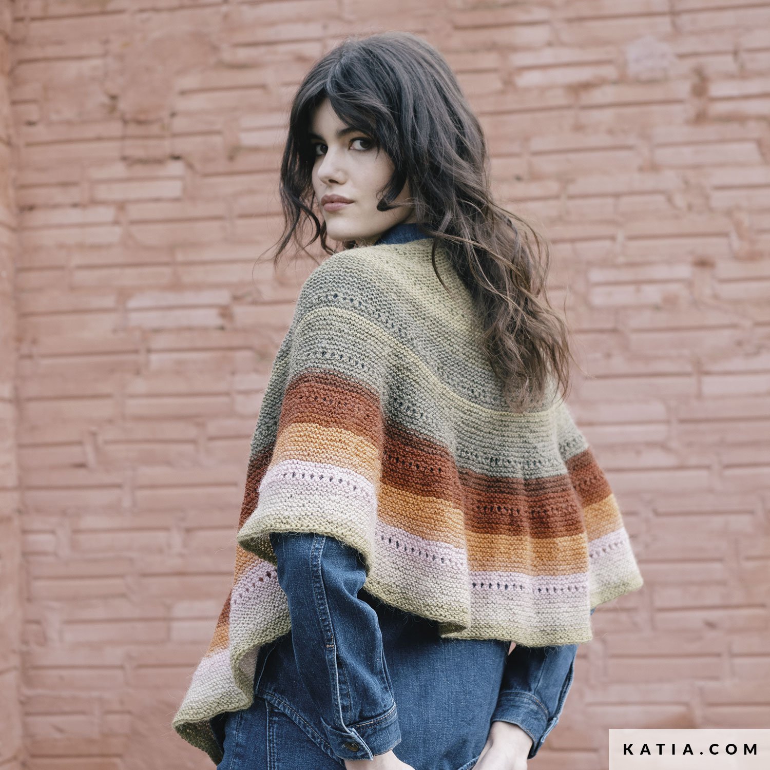 Shawl Woman Autumn Winter Models Patterns Katia Com