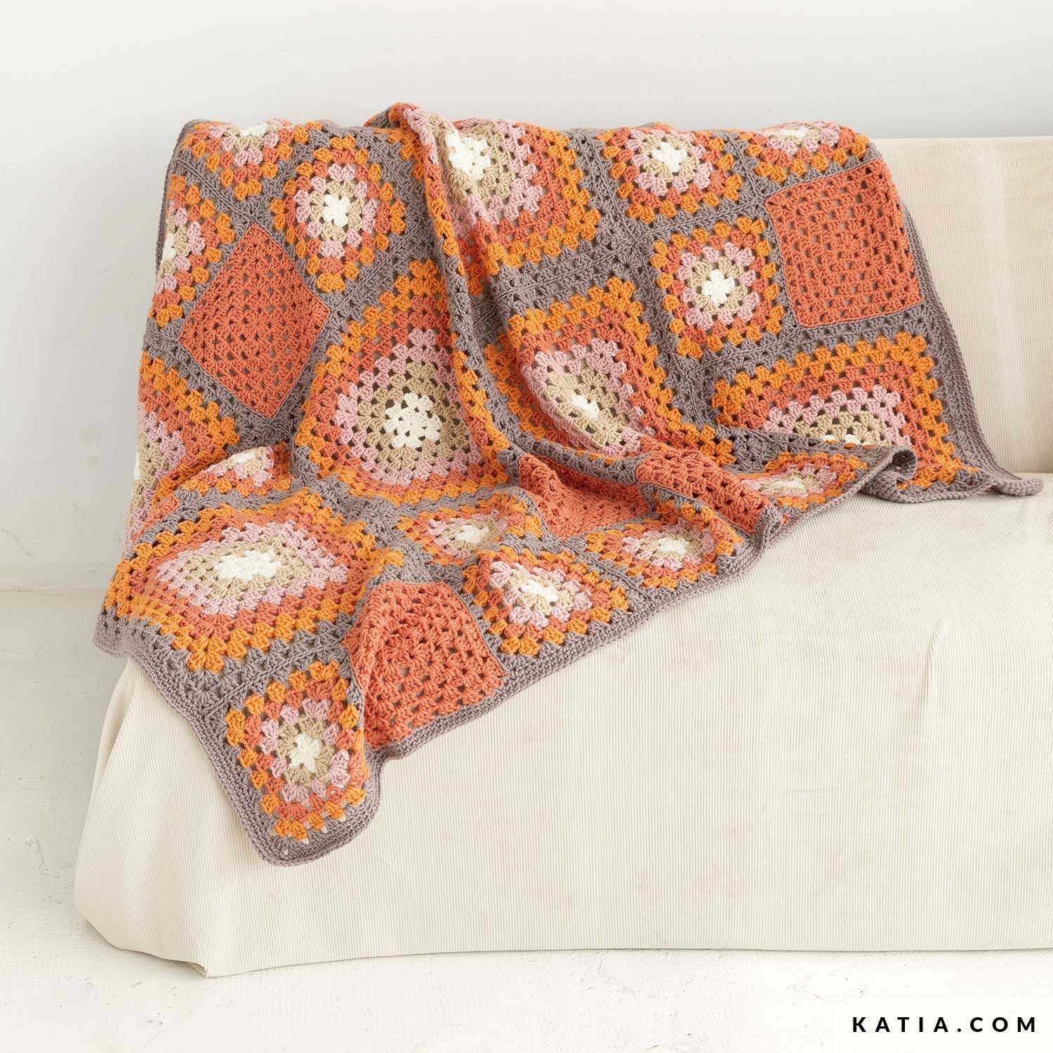Revista de Crochet para hogar - Cuadros Granny