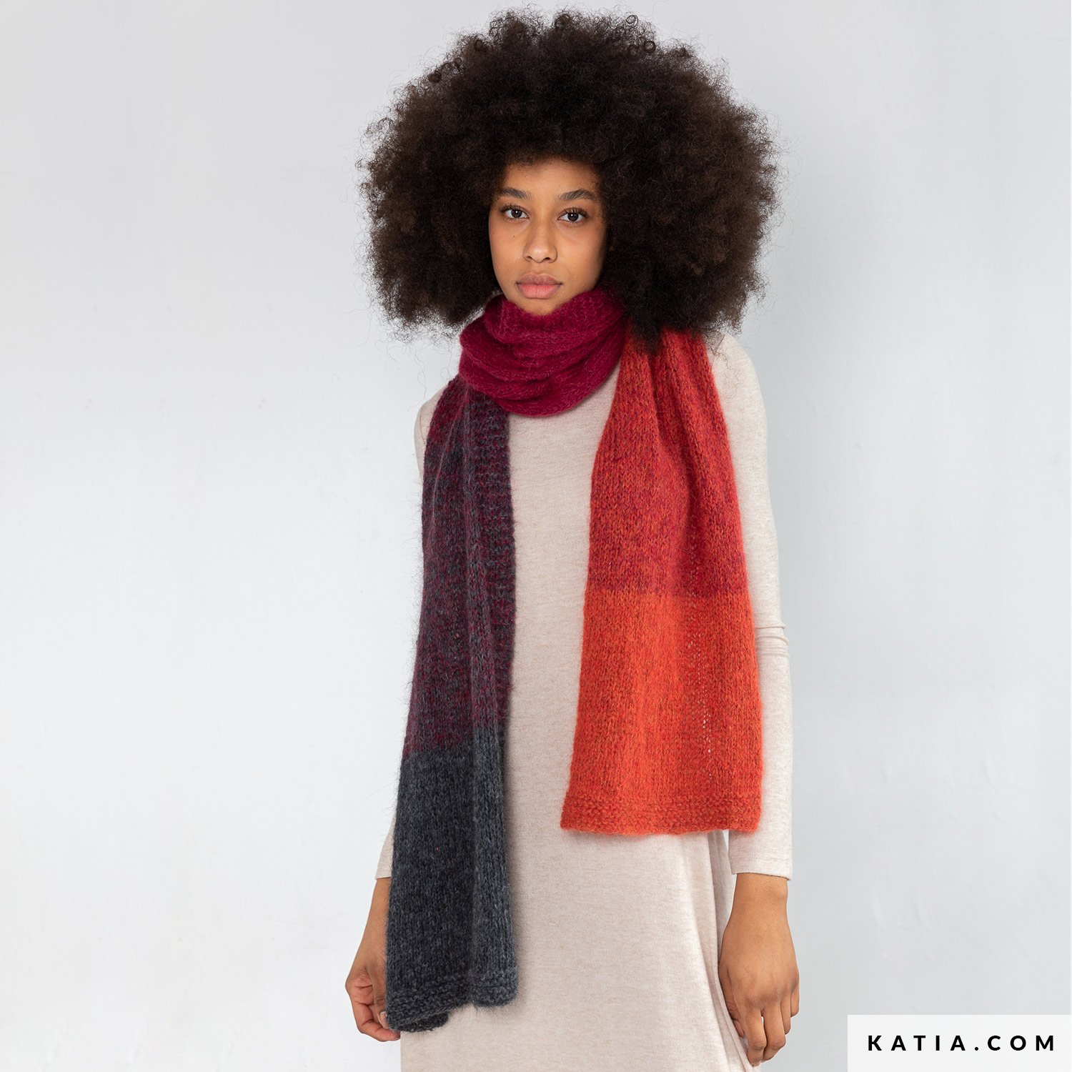 bufanda a crochet mujer