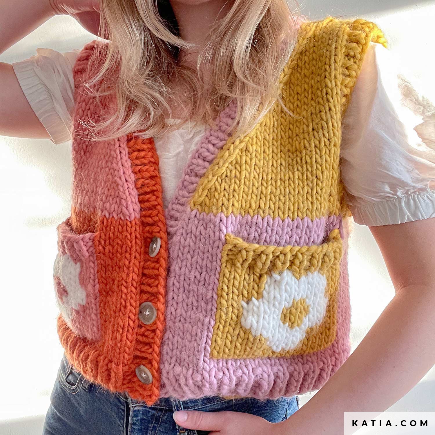Gilet Sans Manches Femme Tricot Laine Douce - Pull Maille Boutons Automne Hiver Superposition Chaud Et Élégant