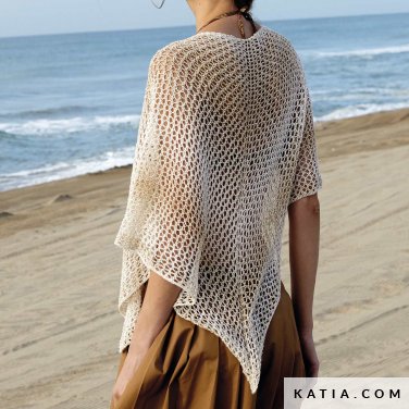 patroon breien haken dames stola lente zomer katia 8037 478 p