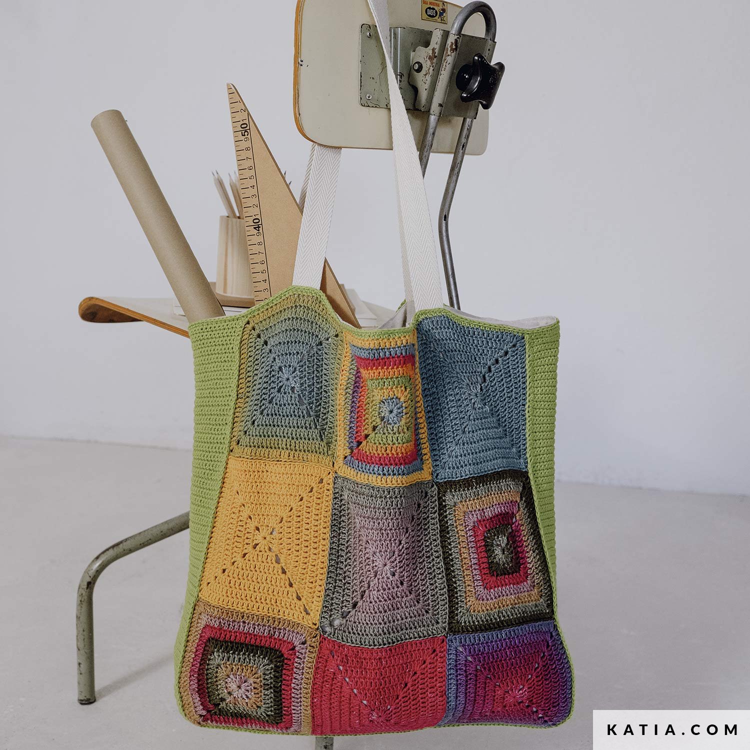 KNITTING BAG PATTERN Handbag With Lace Ribbon Lucia Bag Pdf File Instant  Download Handbag Knitting Tote Cables Bag 