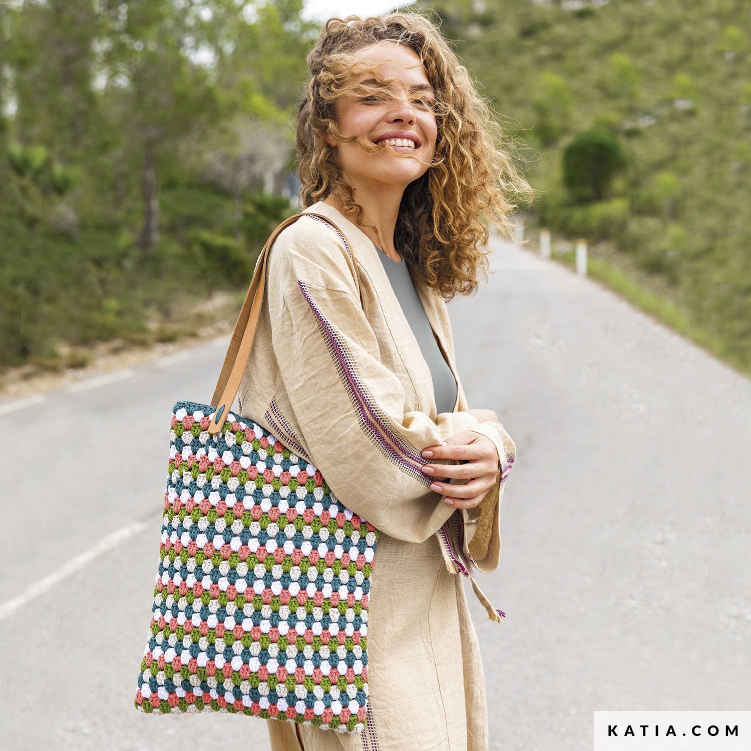  Maya Super Tote, Handwoven Recycled Plastic Tote