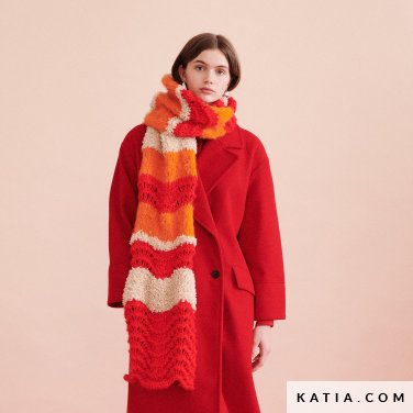 Scarf - Woman - Autumn / Winter - models & patterns | Katia.com Scarf - Woman - Autumn / Winter - models & patterns | Katia.com