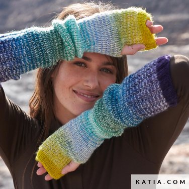 Guanti Invernali Da Donna In Maglia - Morbidi, Spessi Con Fodera In Pile - Unica Taglia Elastica - 2