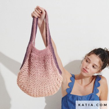 patron tejer punto ganchillo mujer bolso primavera verano katia 8041 428 p