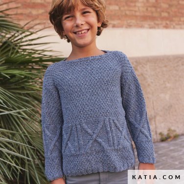 Sweater - Kids - Spring / Summer - models & patterns | Katia.com