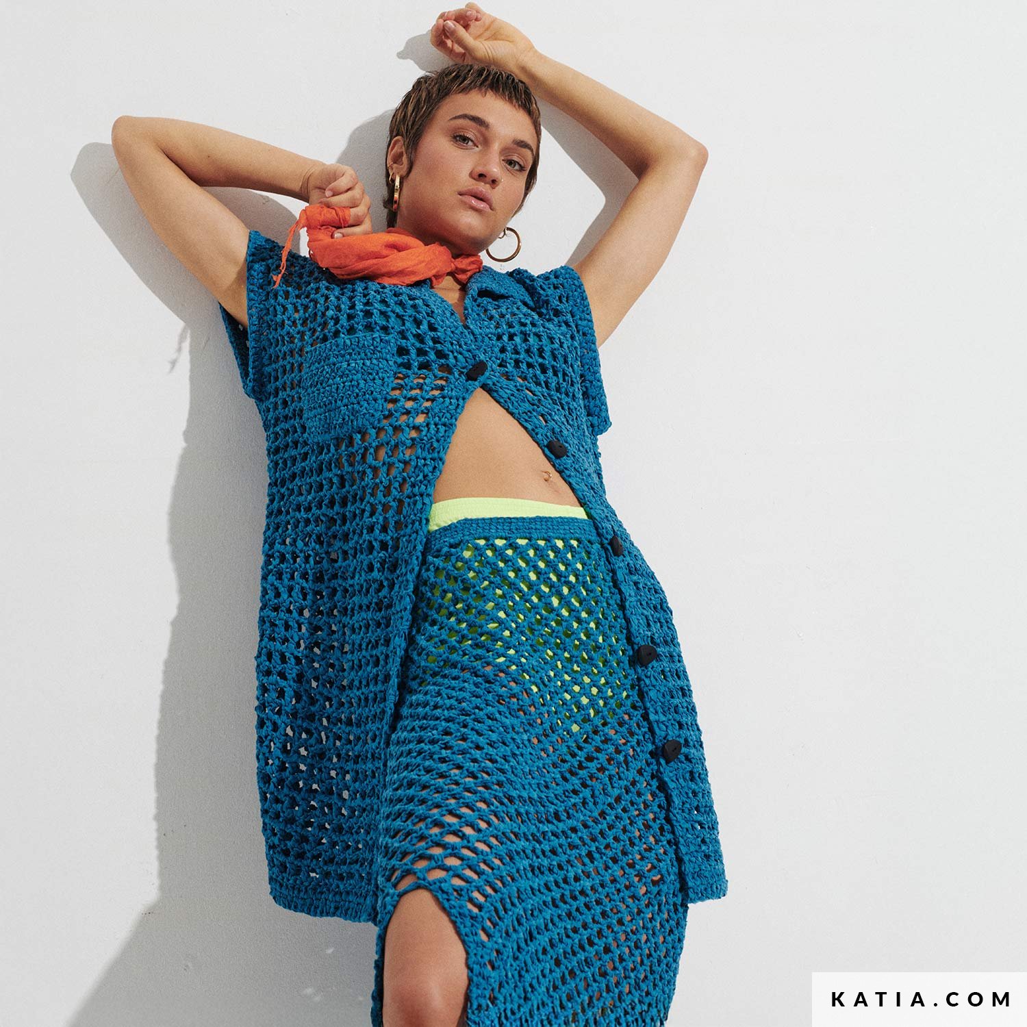 新品！完売品！【eaphi】gradation wave knit skirt eaphi gradation wave knit - スカート