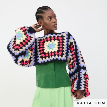 Pull Grande Taille Femme Tricot Ample Avec Détail Crochet Moderne