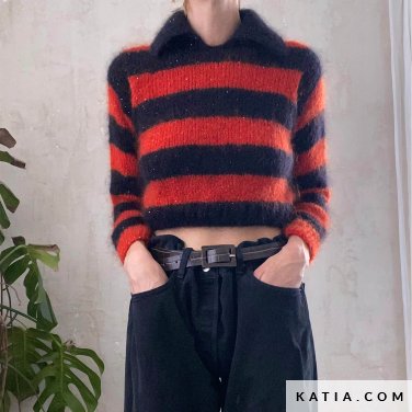 Sexy diepe V-hals trui voor dames - oversized lange mouwen