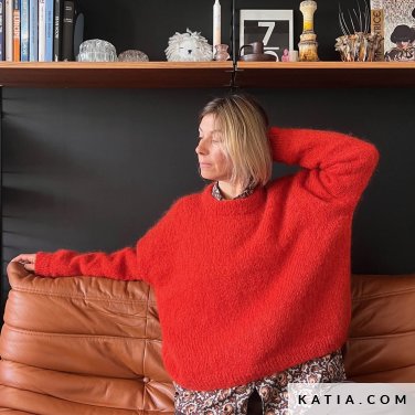 patroon breien haken dames trui herfst winter katia 8042 372 p