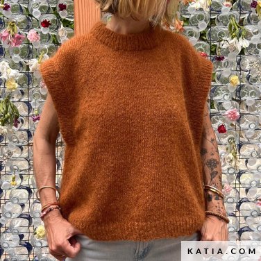 patroon breien haken dames vest herfst winter katia 8042 374 p